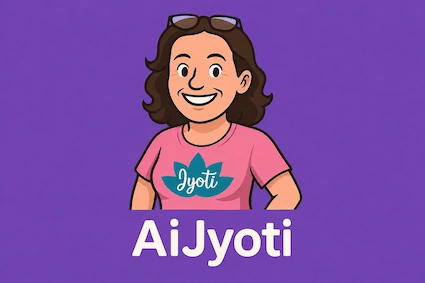 Illustrated Ai Jyoti character